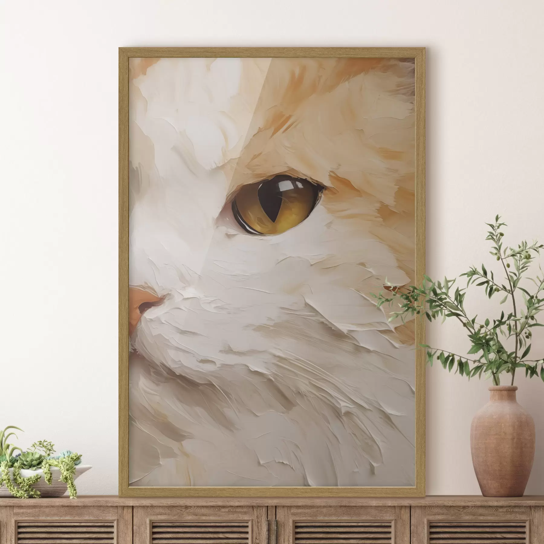 Fototapete Katze und Echo f50988