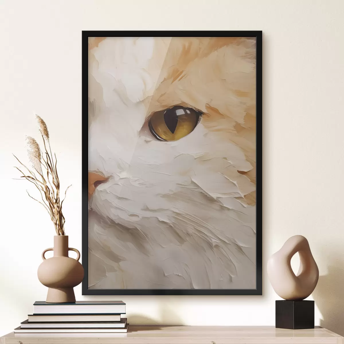 Poster Katze, Gemäldeimitation f50988