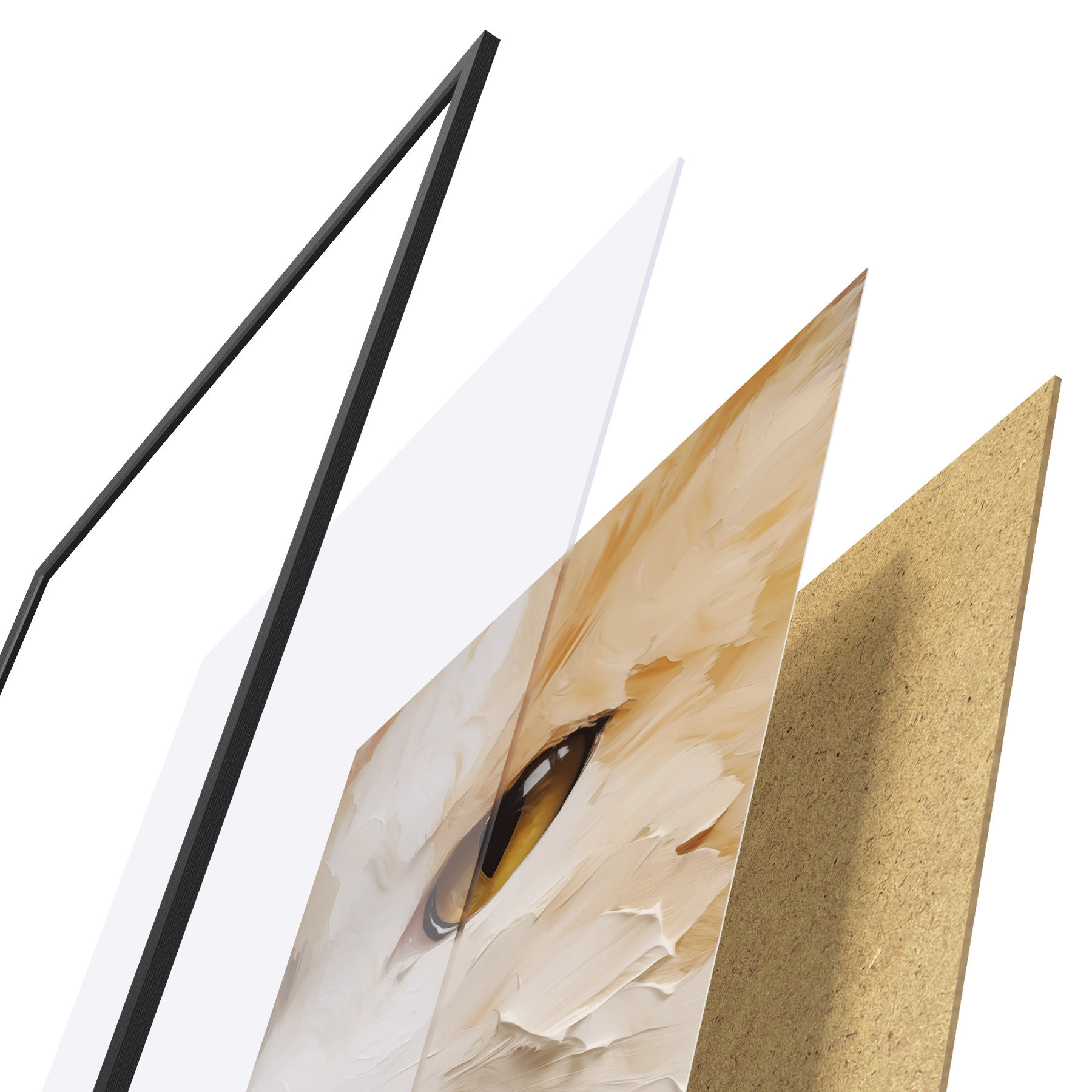 Poster Katze, Gemäldeimitation f50988
