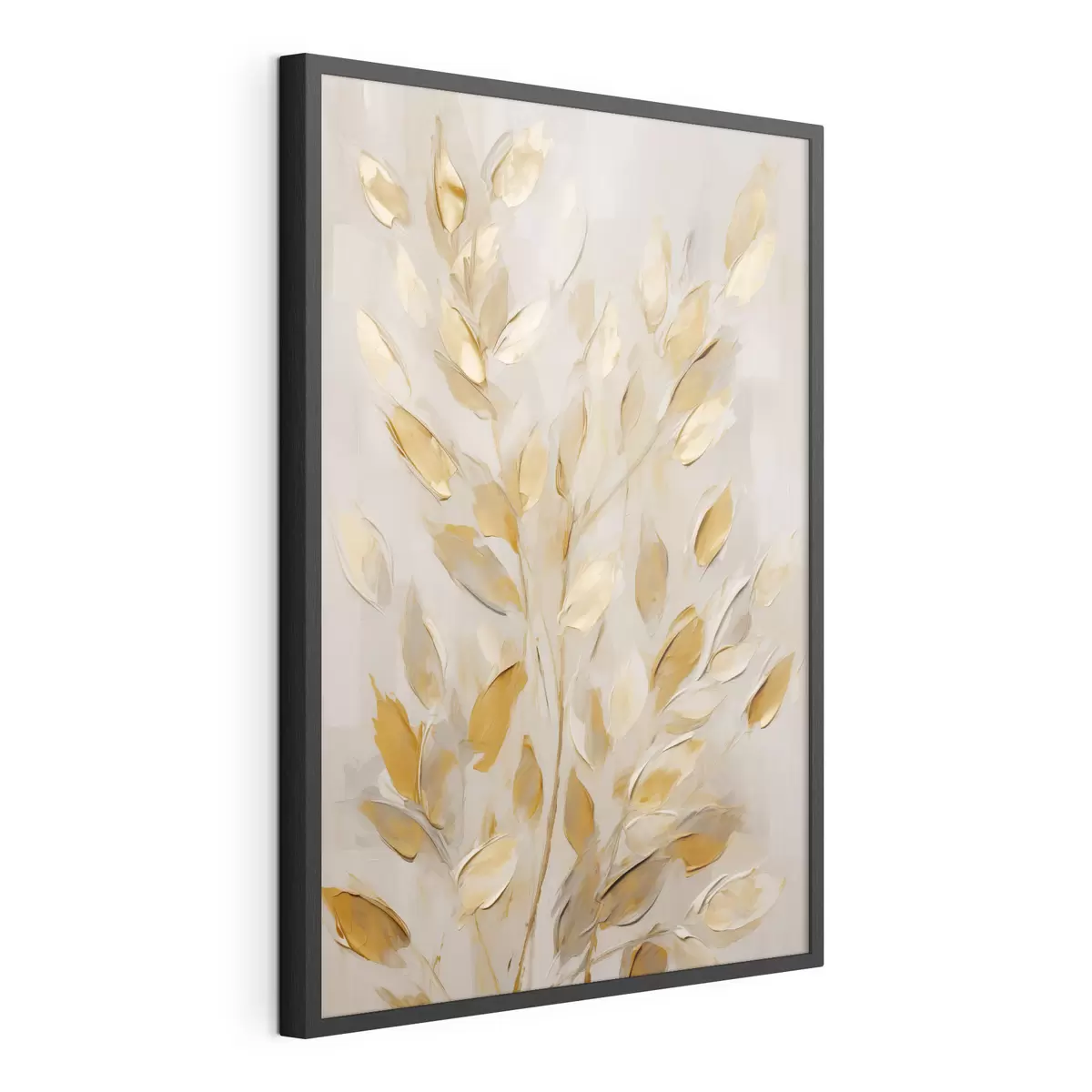 Poster Abstraktes Blattwerk, Imitationsmalerei f50994