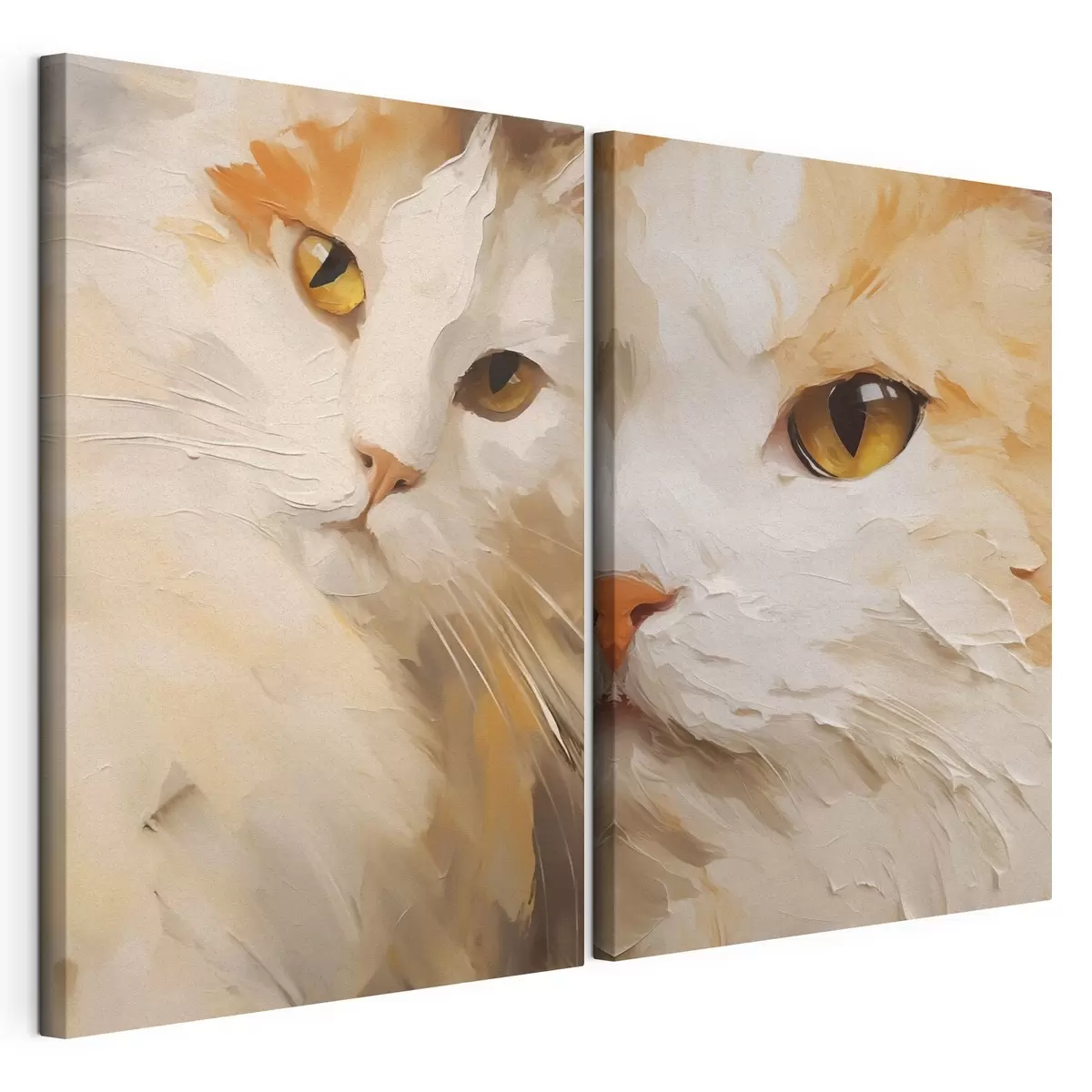 Fototapete Katze, Gemäldeimitation m31063