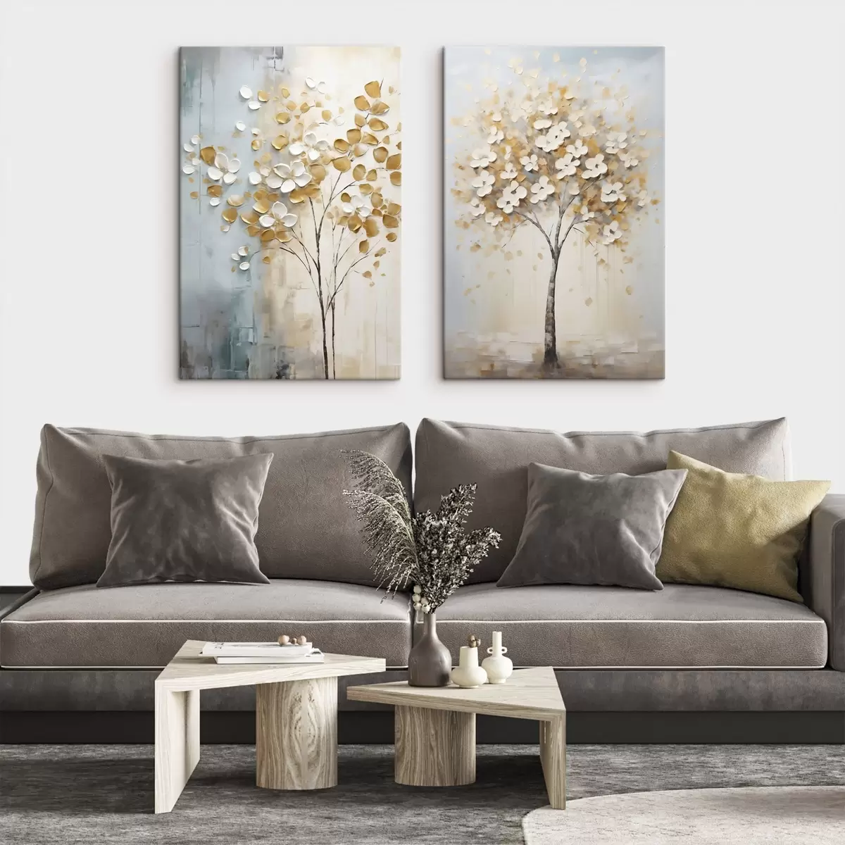 Fototapete Abstrakter Baum, Imitationsgemälde m31065