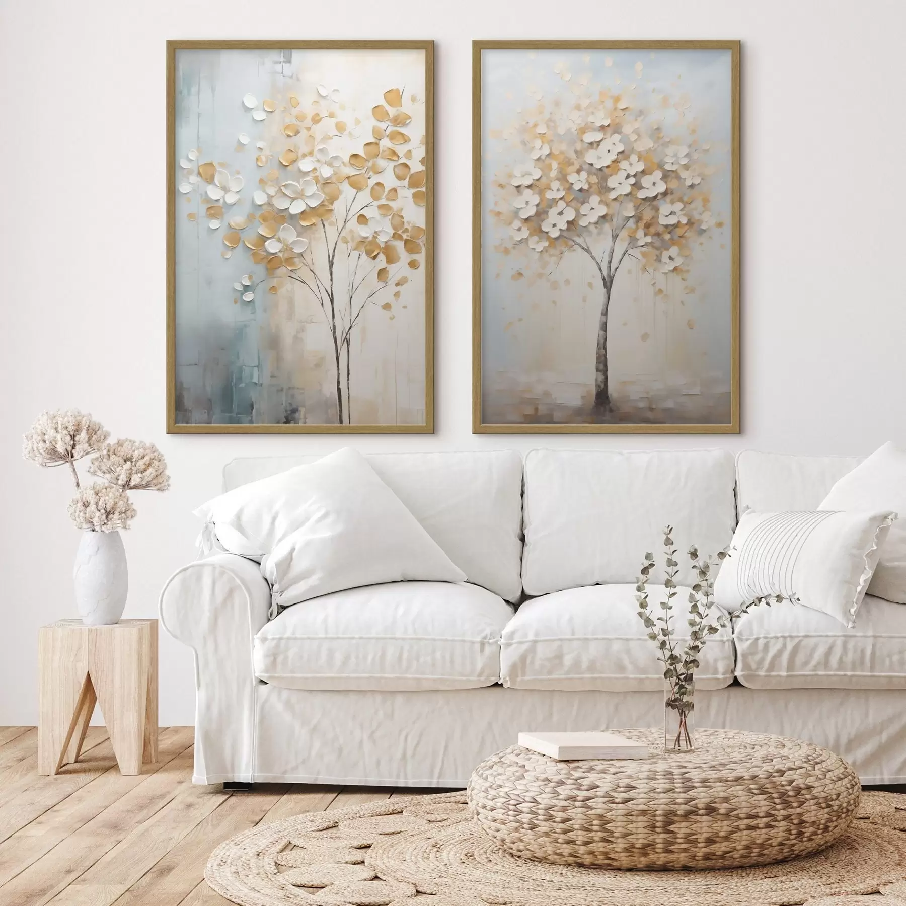 Fototapete Abstrakter Baum, Imitationsgemälde d31065