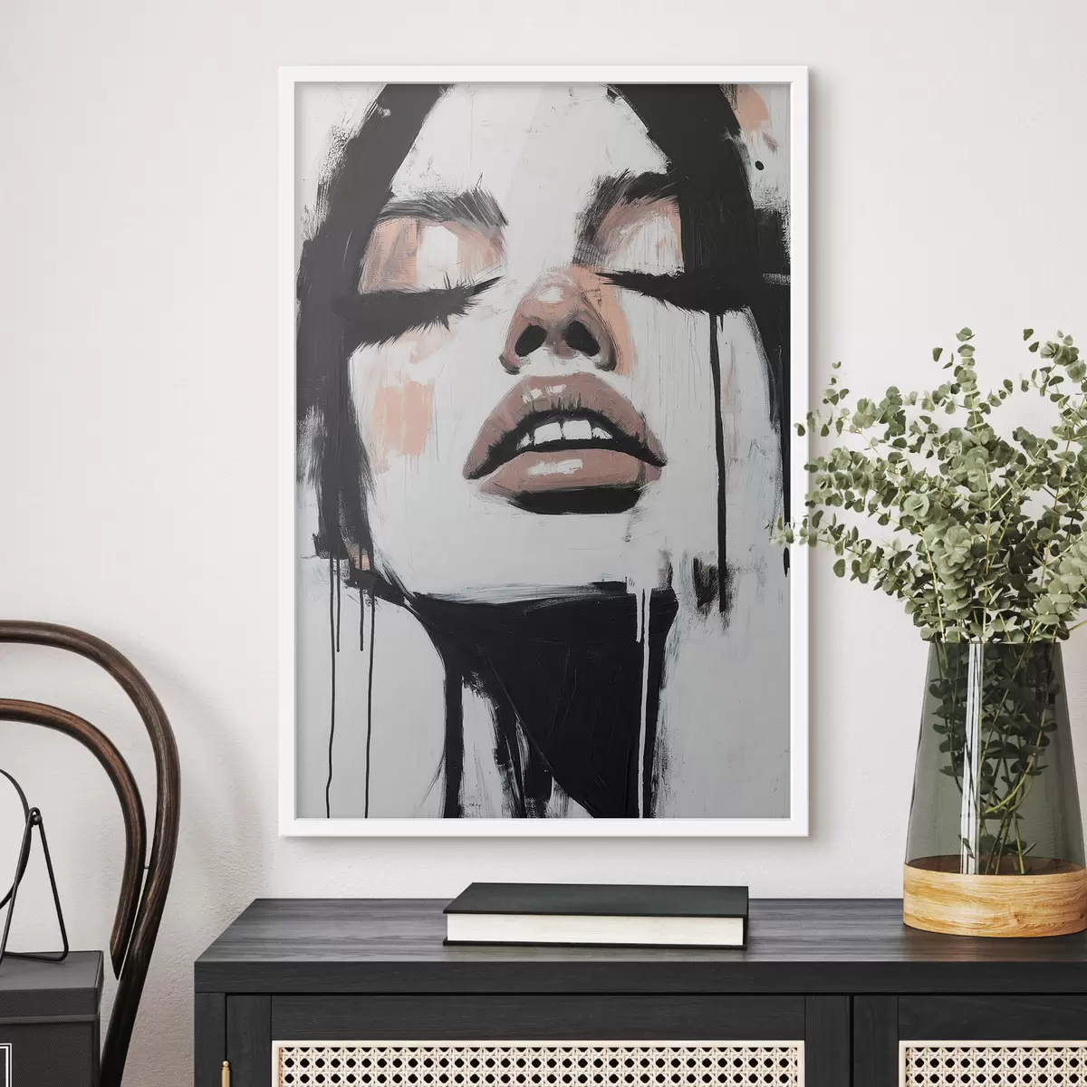 Poster Abstraktes Porträt f51000