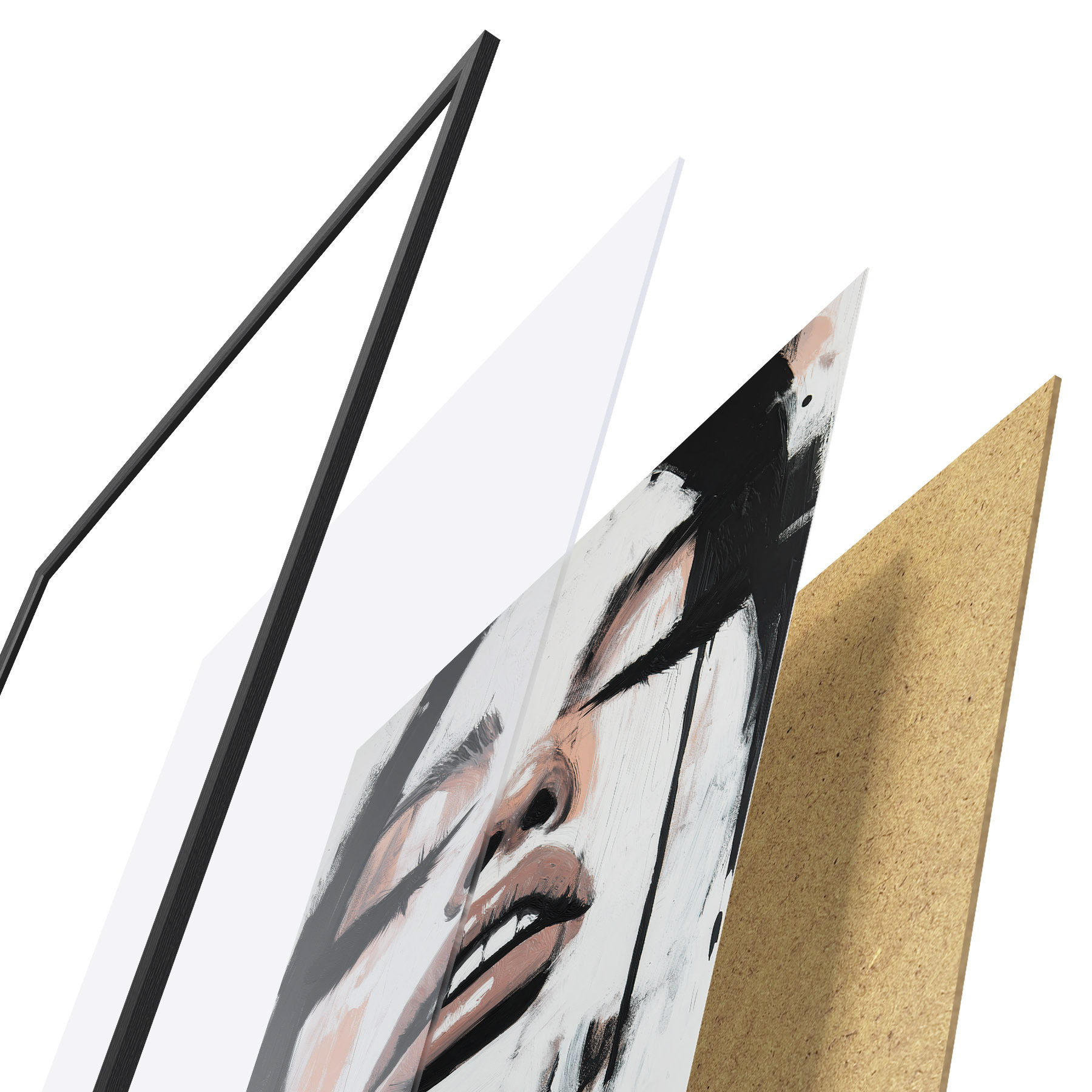 Poster Abstraktes Porträt f51000