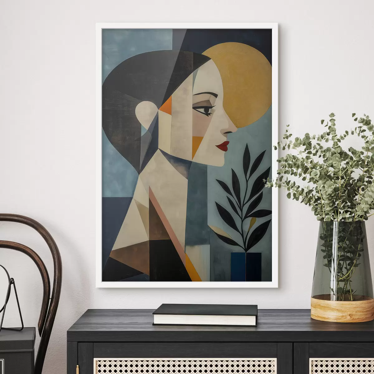 Poster Geometrisches Profil f51010