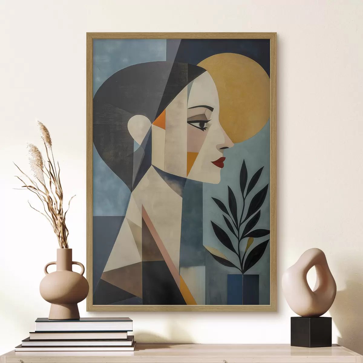 Poster Geometrisches Profil f51010