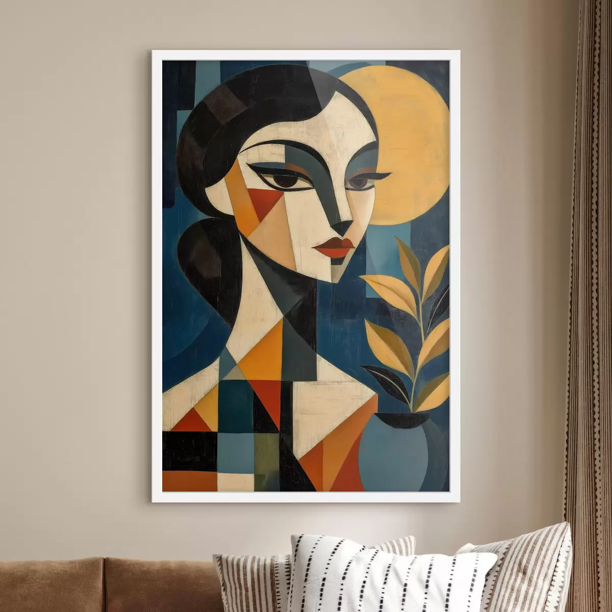 Poster Geometrisches Profil f51011