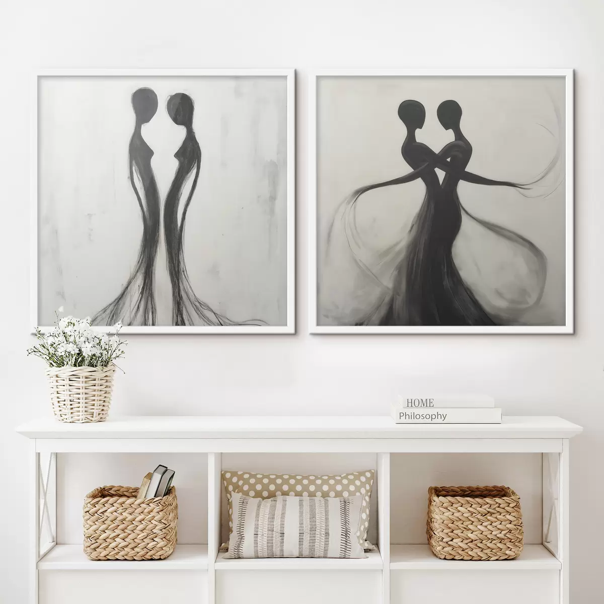 Poster Abstrakte Silhouetten d31070