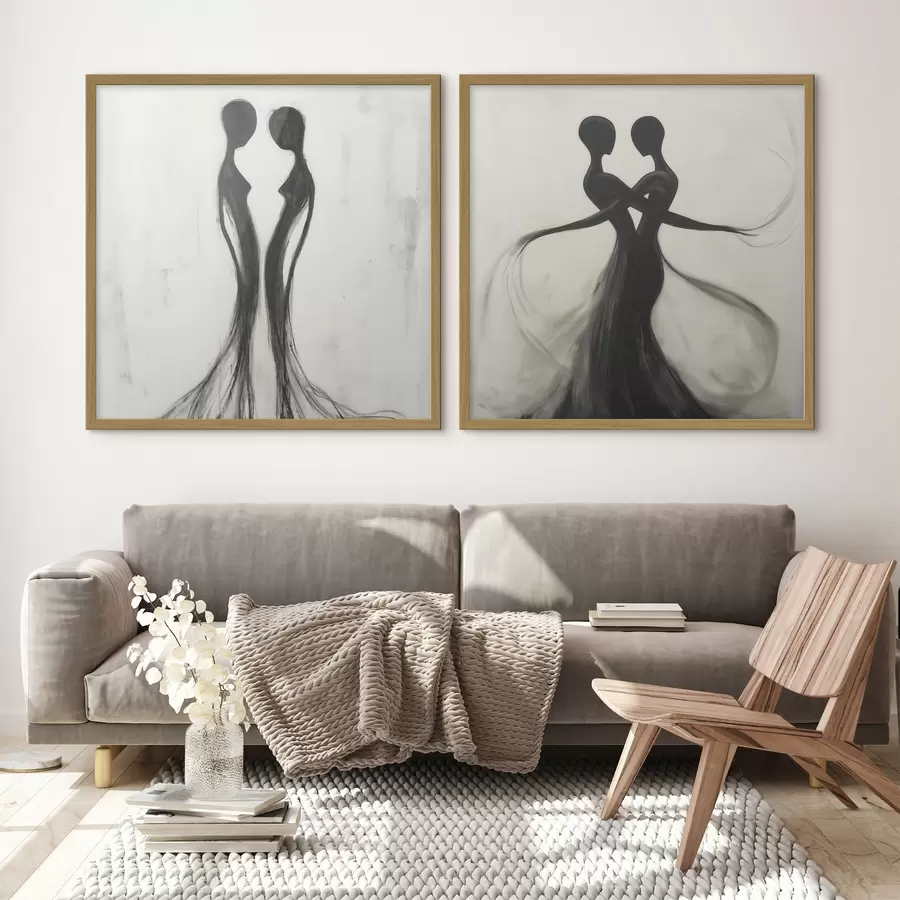 Fototapete Abstrakte Silhouetten d31070