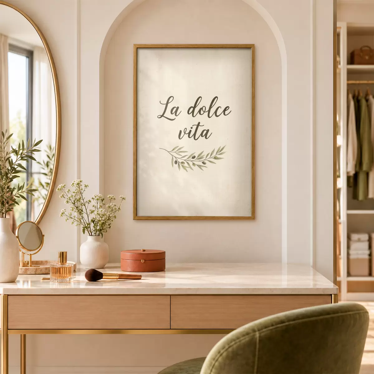 Poster Weiblichkeit in Linien f50894