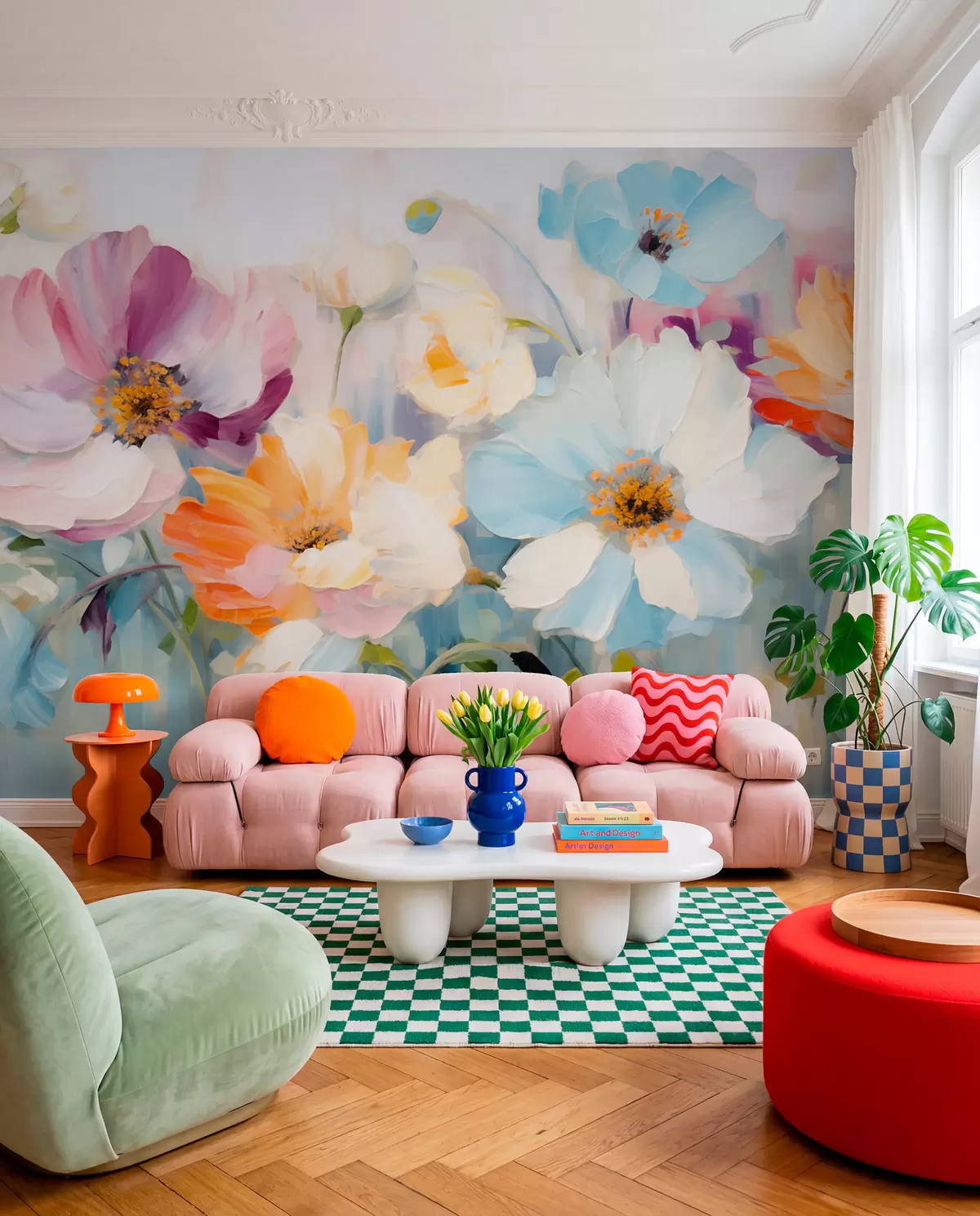 Fototapete Blumenfeld w05827