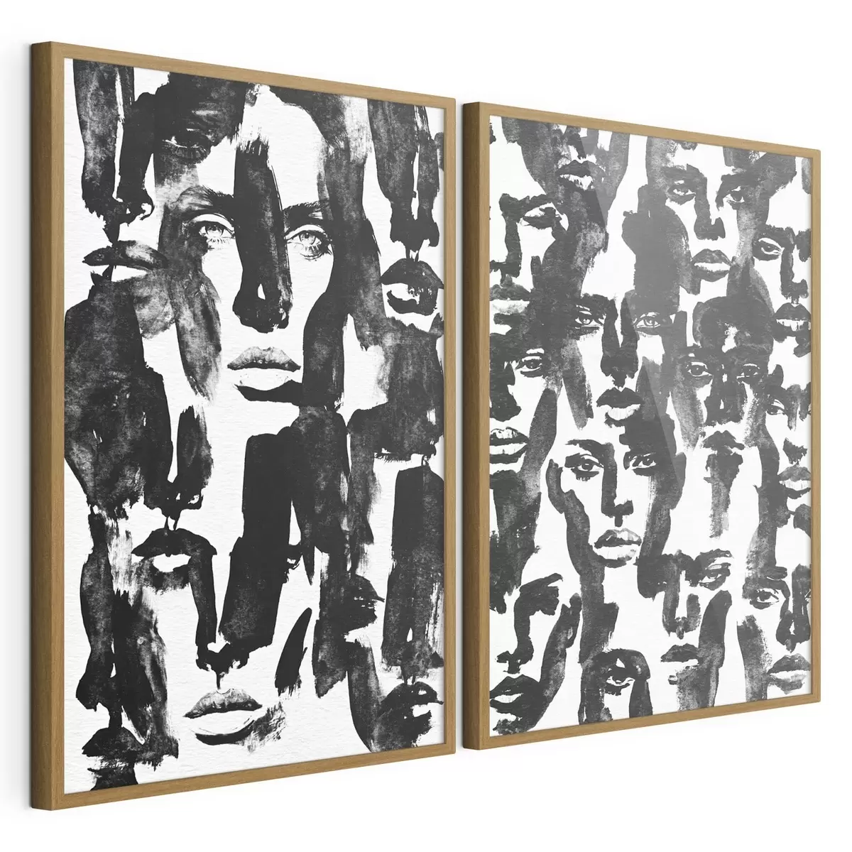 Poster Abstrakte Gesichter d31035