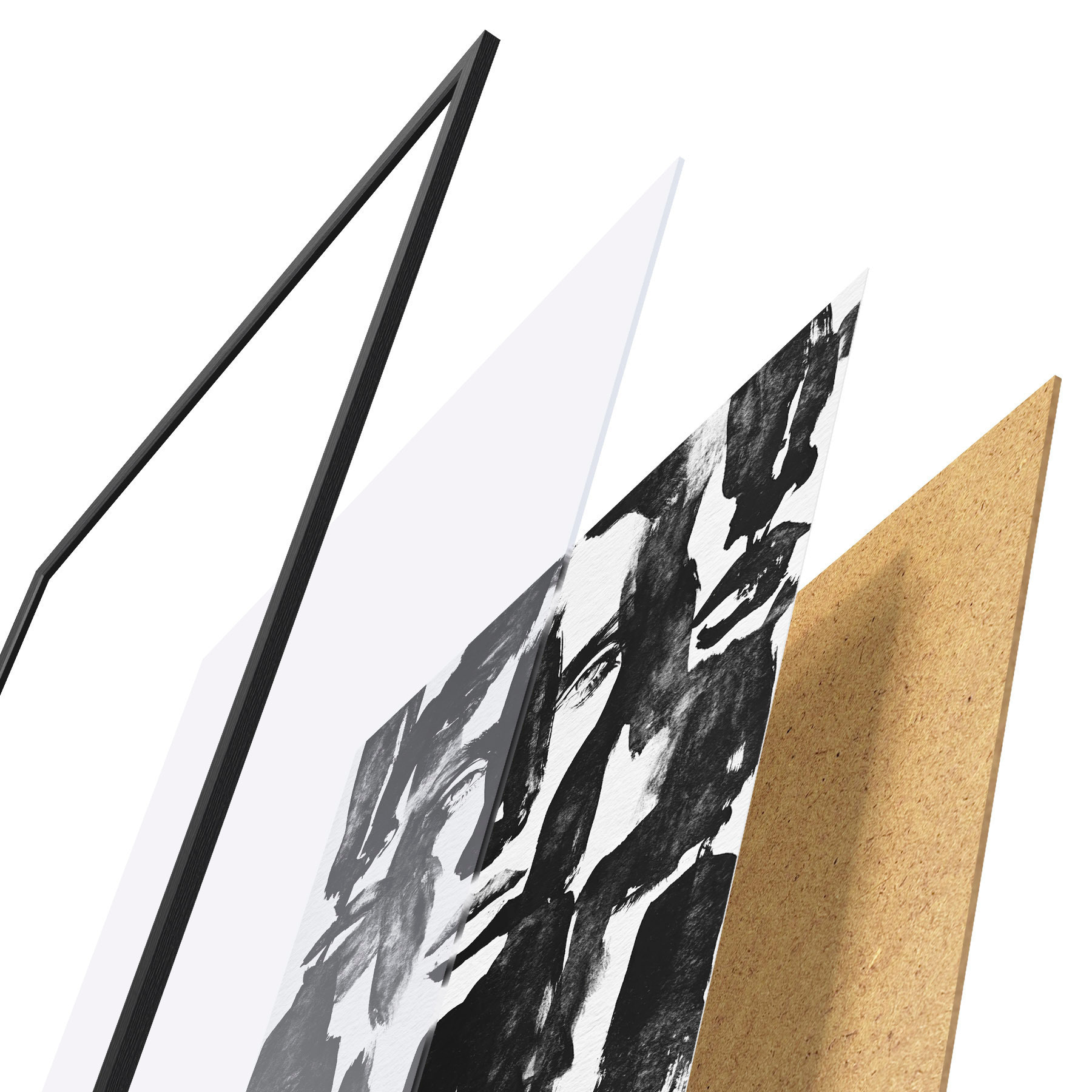 Poster Abstrakte Gesichter d31035