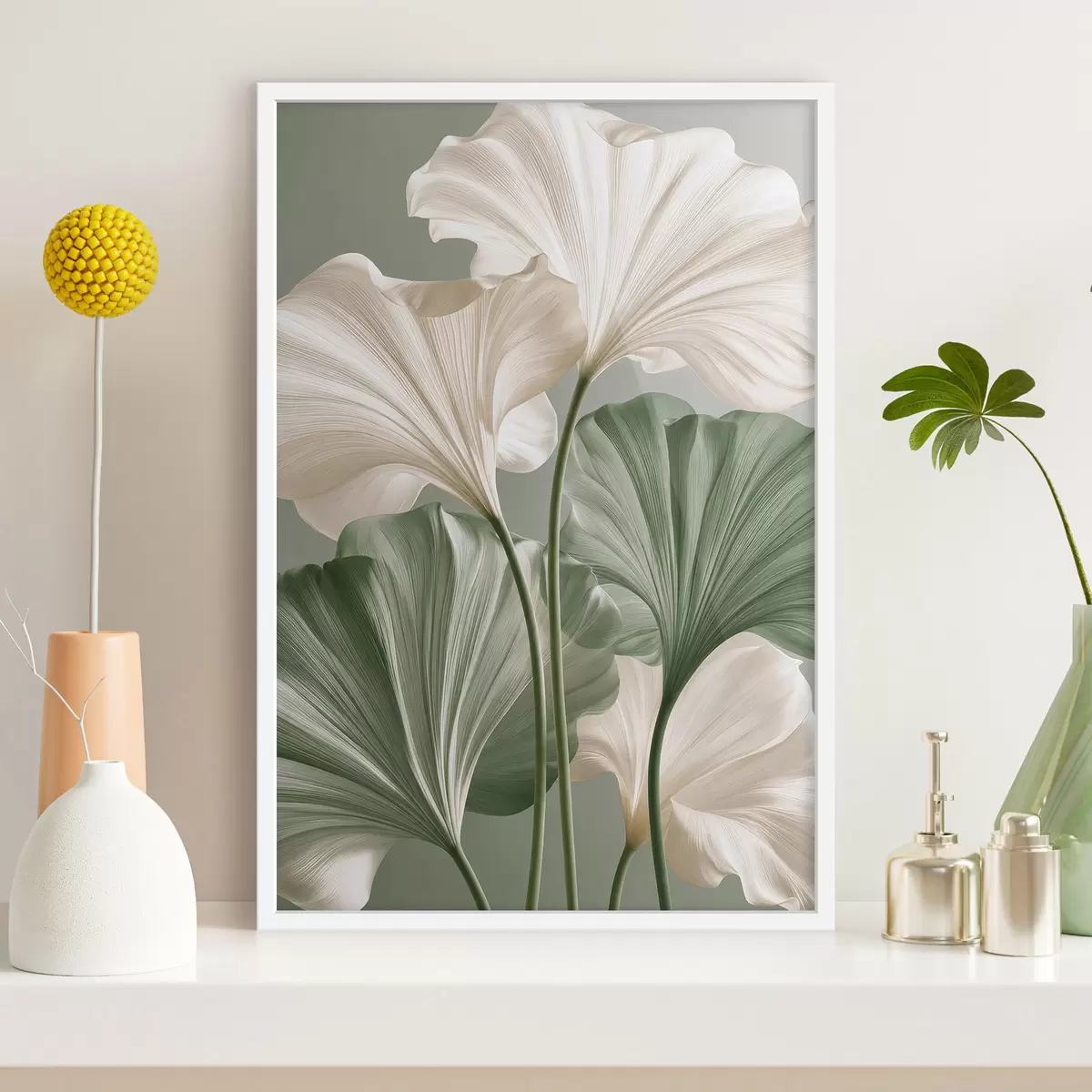 Poster Zarte Blätter f50867