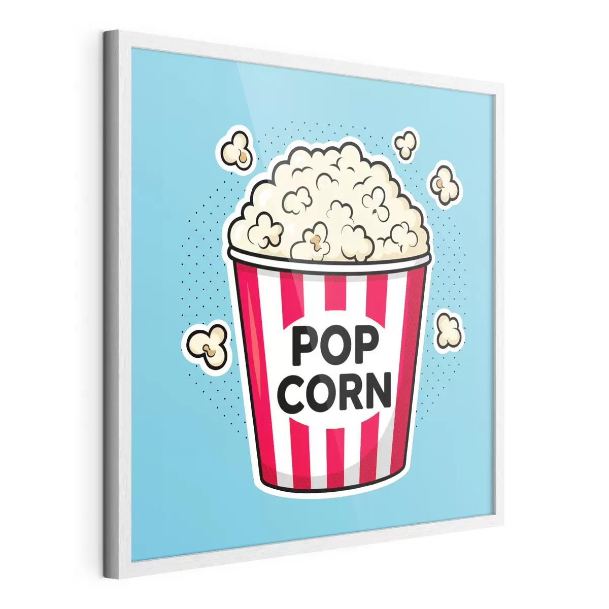 Poster Snackzeit mit leckerem Popcorn f50791