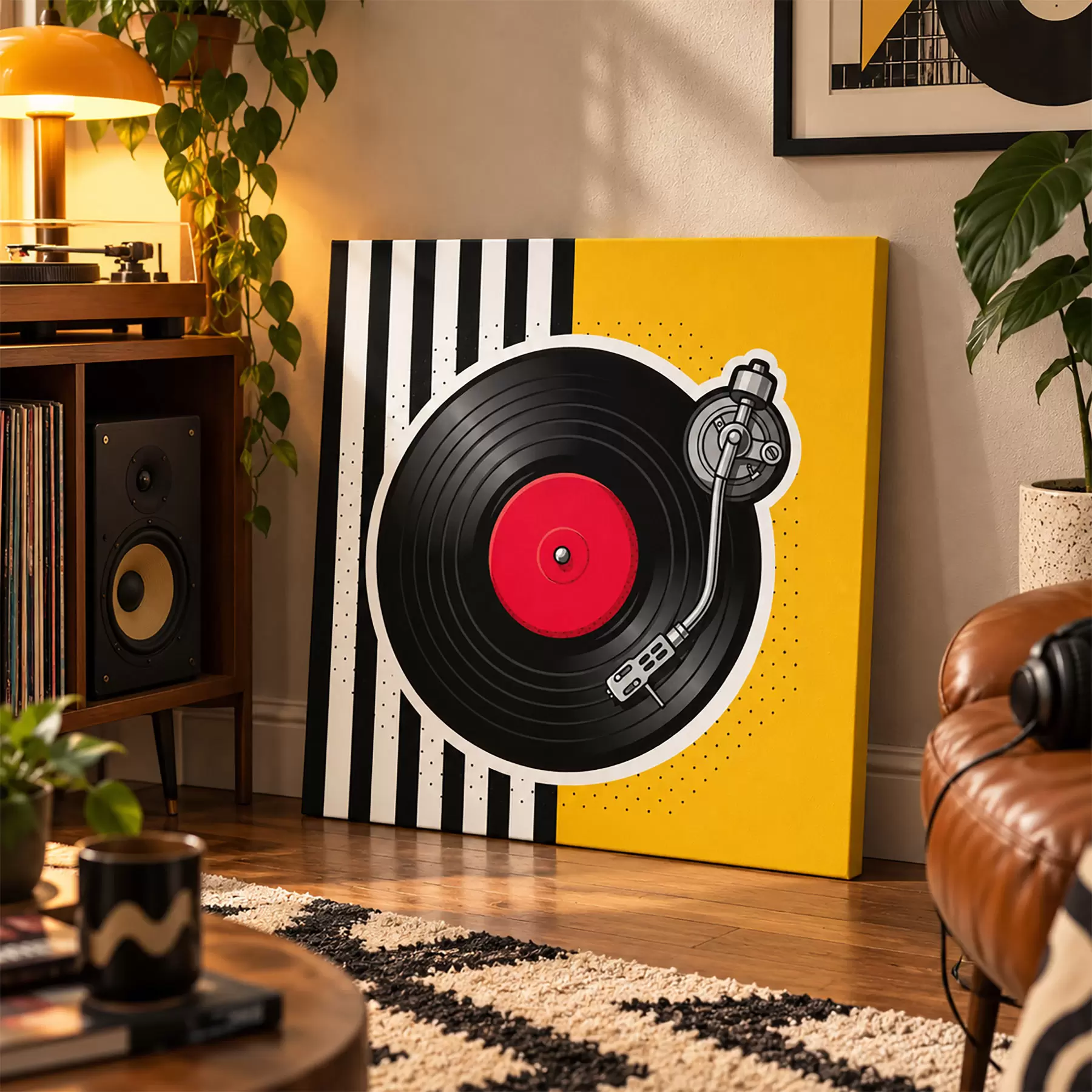 Fototapete Klassischer Sound aus einem Plattenspieler s50789