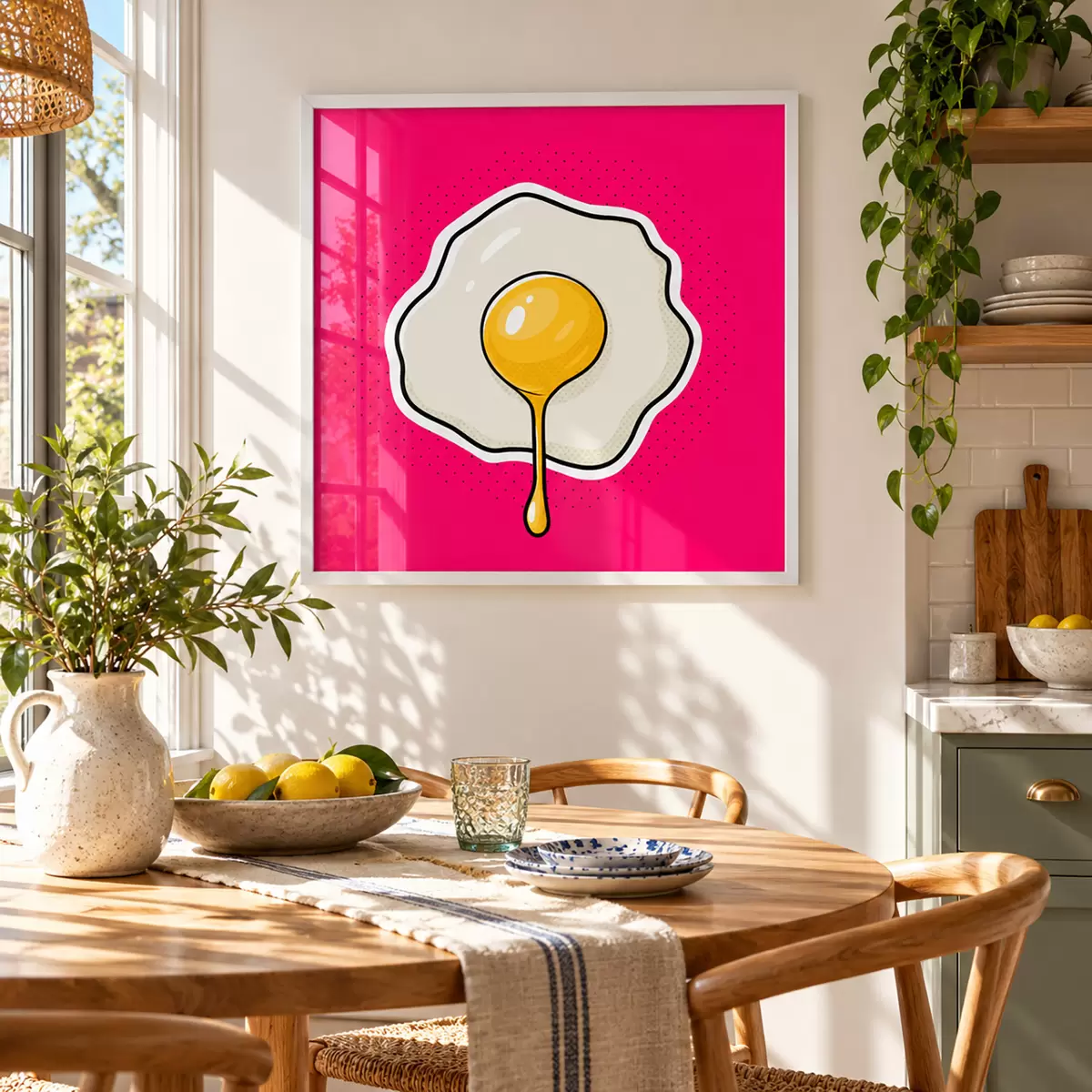 Poster Ein köstliches Frühstück mit Spiegelei f50788