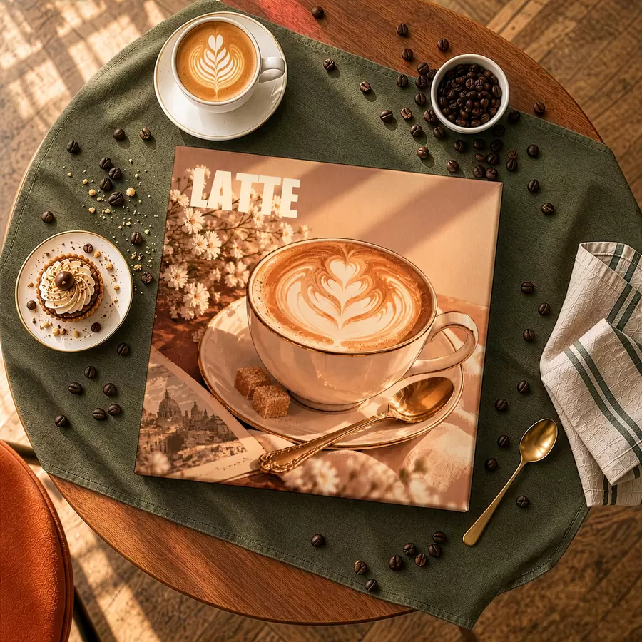 Fototapete Der perfekte Genuss für den Morgenkaffee s50873