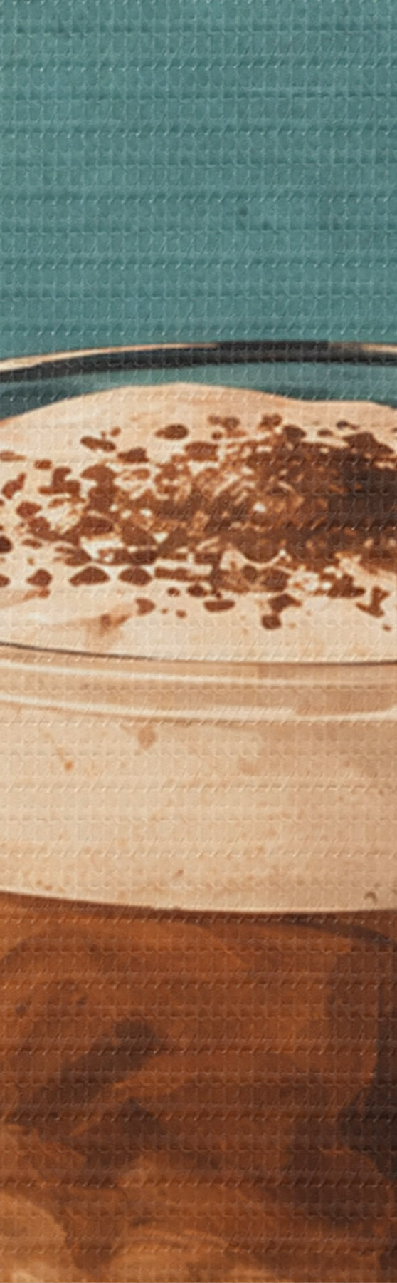 Fototapete Ein köstlicher Macchiato an einem sonnigen Tag s50875