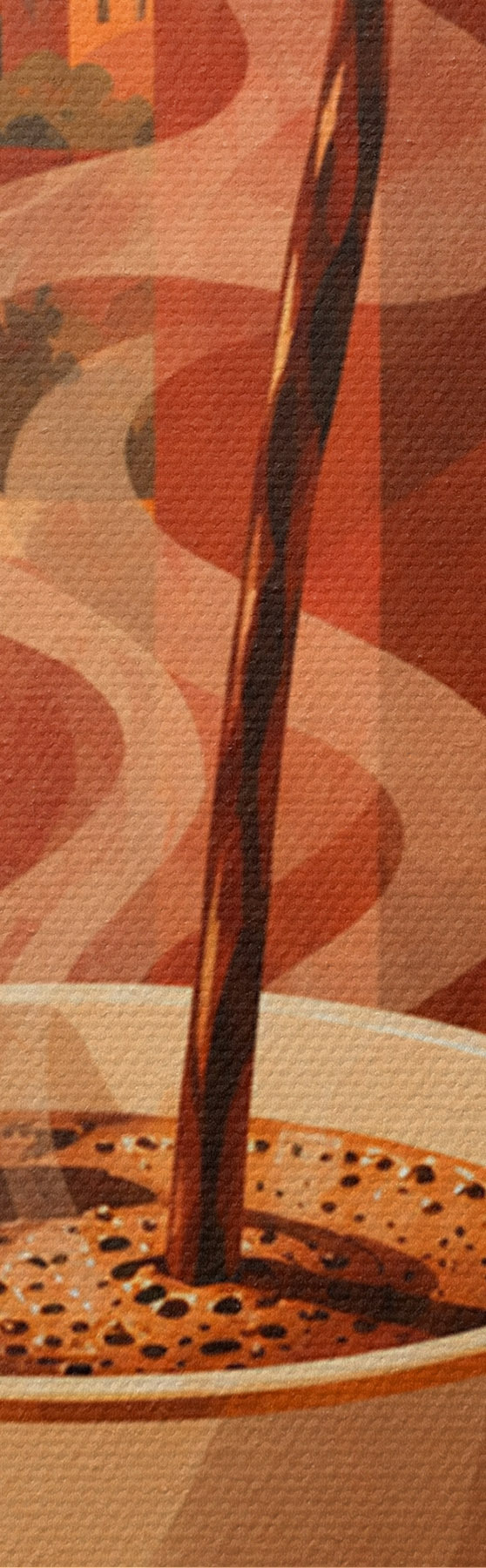Fototapete Warmer Kaffee in gemütlicher Atmosphäre s50877