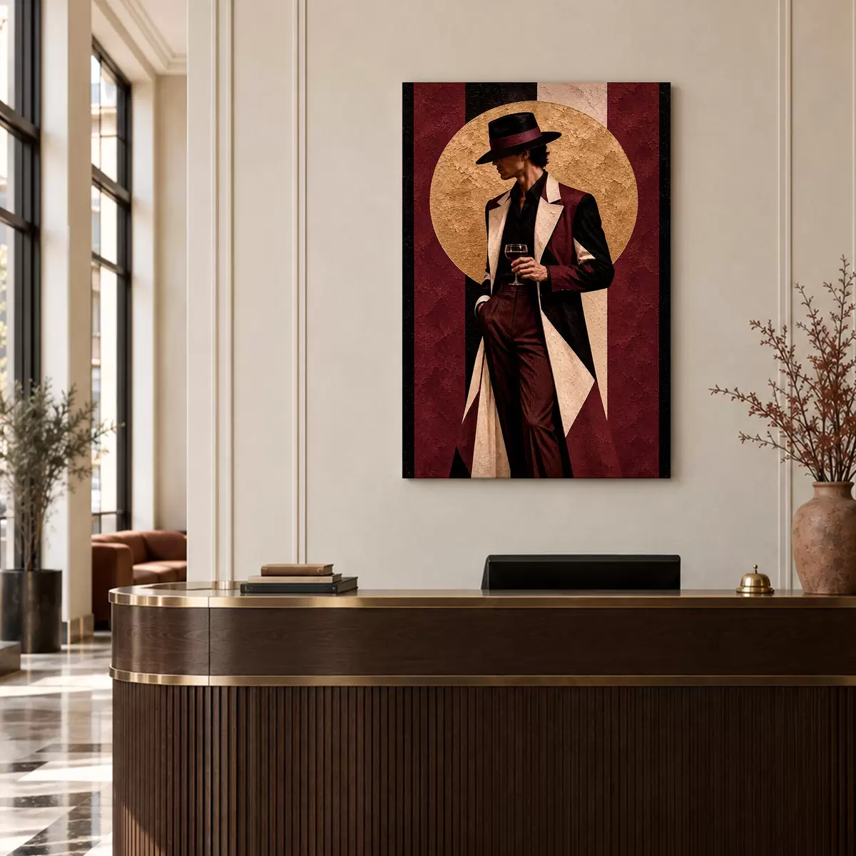 Fototapete Eleganter Stil mit einem raffinierten Drink s50886