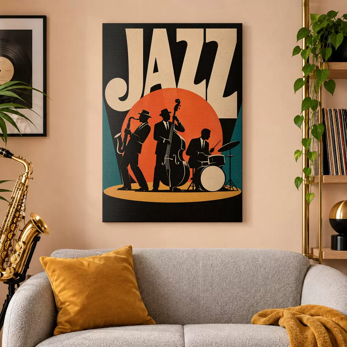 Fototapete Mit Jazz durch die Nacht swingen s50921