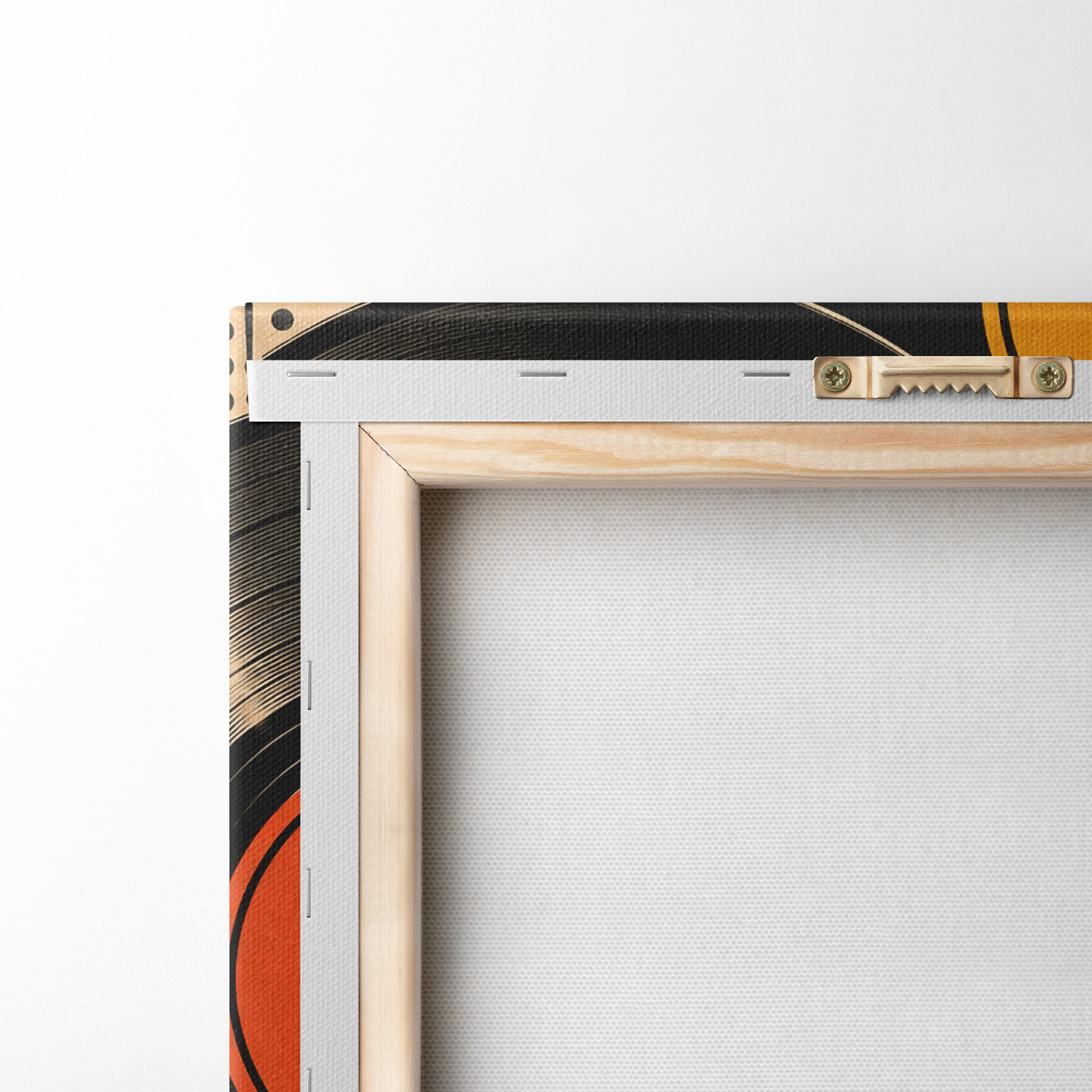 Fototapete Retro-Flair mit bunten Schallplatten s50923
