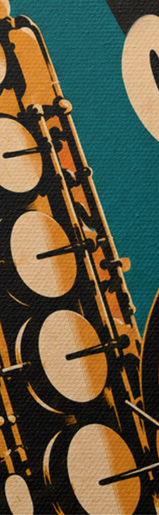 Fototapete Saxophonklänge erfüllen die Luft s50927