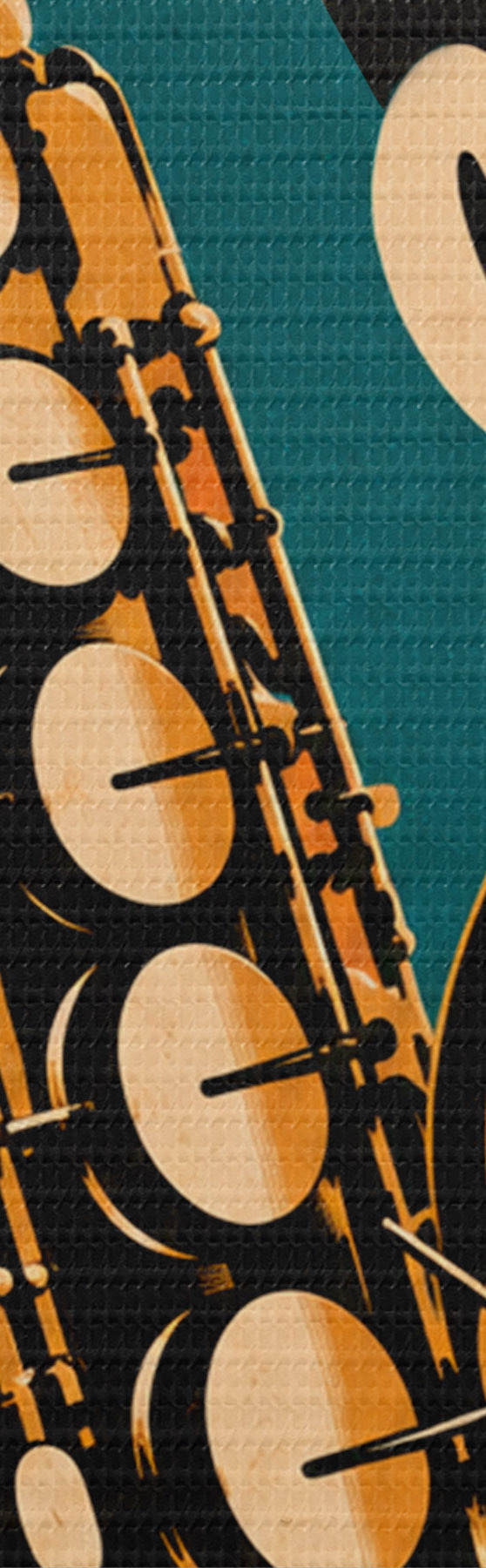 Fototapete Saxophonklänge erfüllen die Luft s50927