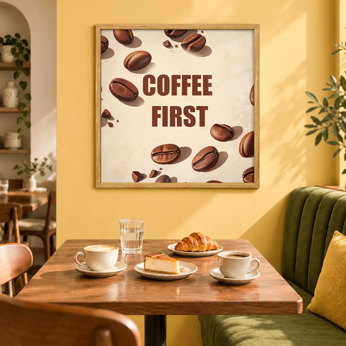 Poster Steh auf und mach dir einen Kaffee f50878