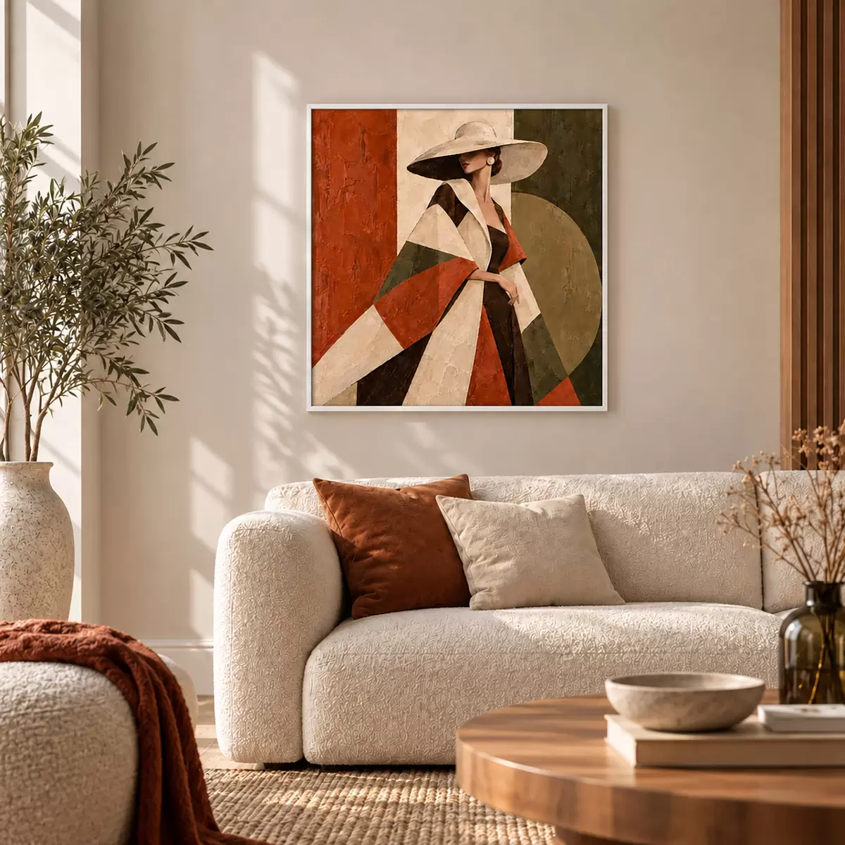 Poster Schicke Eleganz in leuchtenden Farben f50879