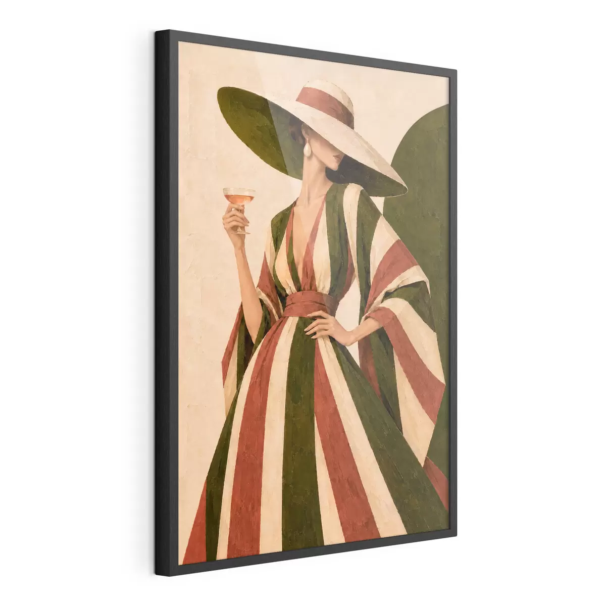 Poster Eleganter Stil bei einem erfrischenden Getränk f50880