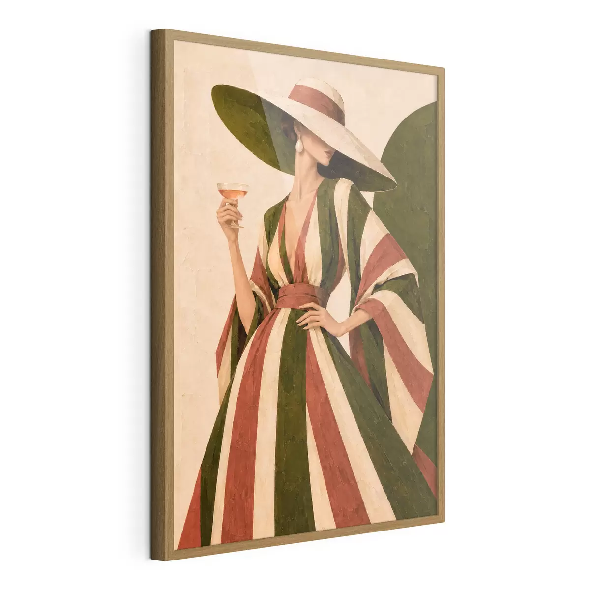Poster Eleganter Stil bei einem erfrischenden Getränk f50880