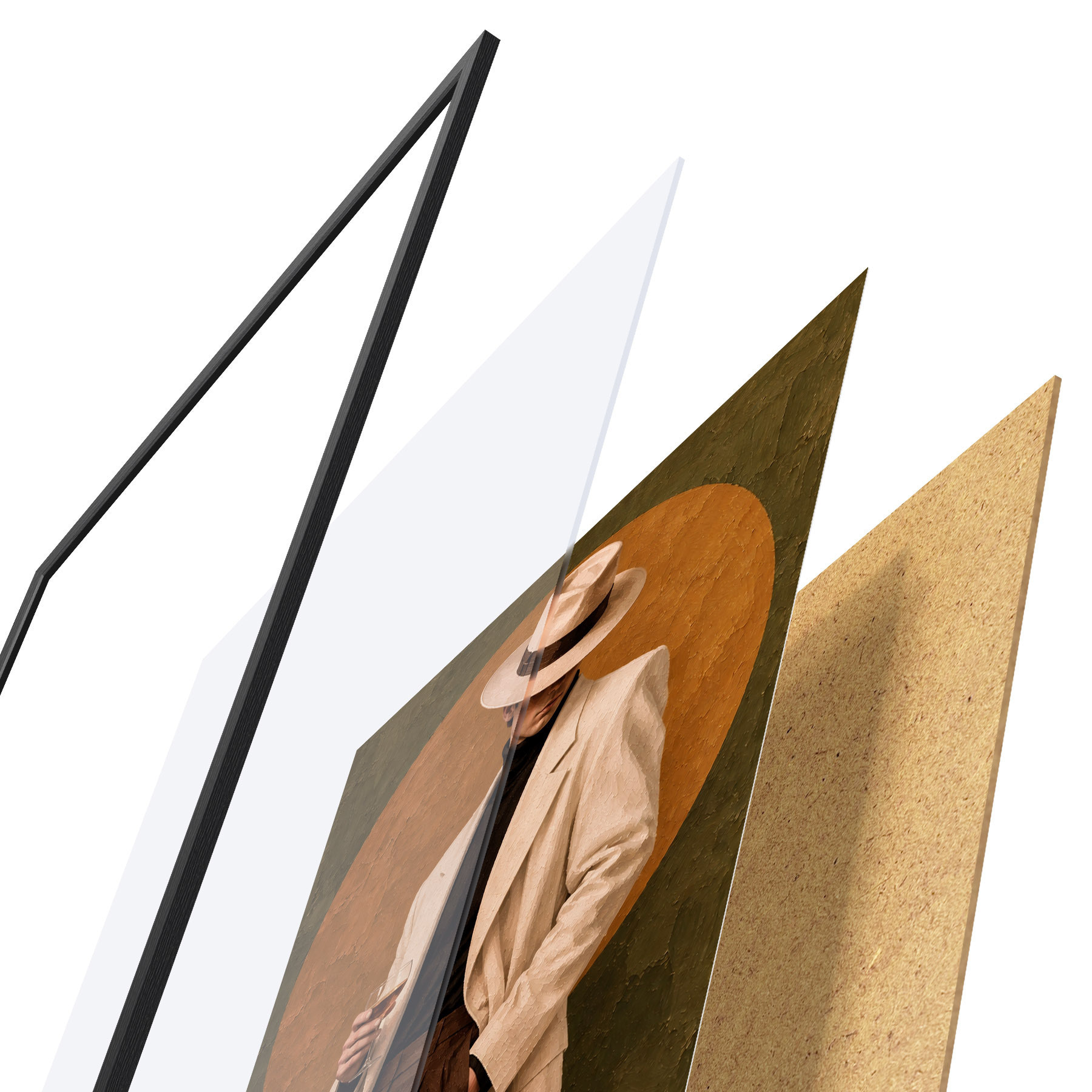 Poster Stilvolle Eleganz mit einem Drink in der Hand f50885