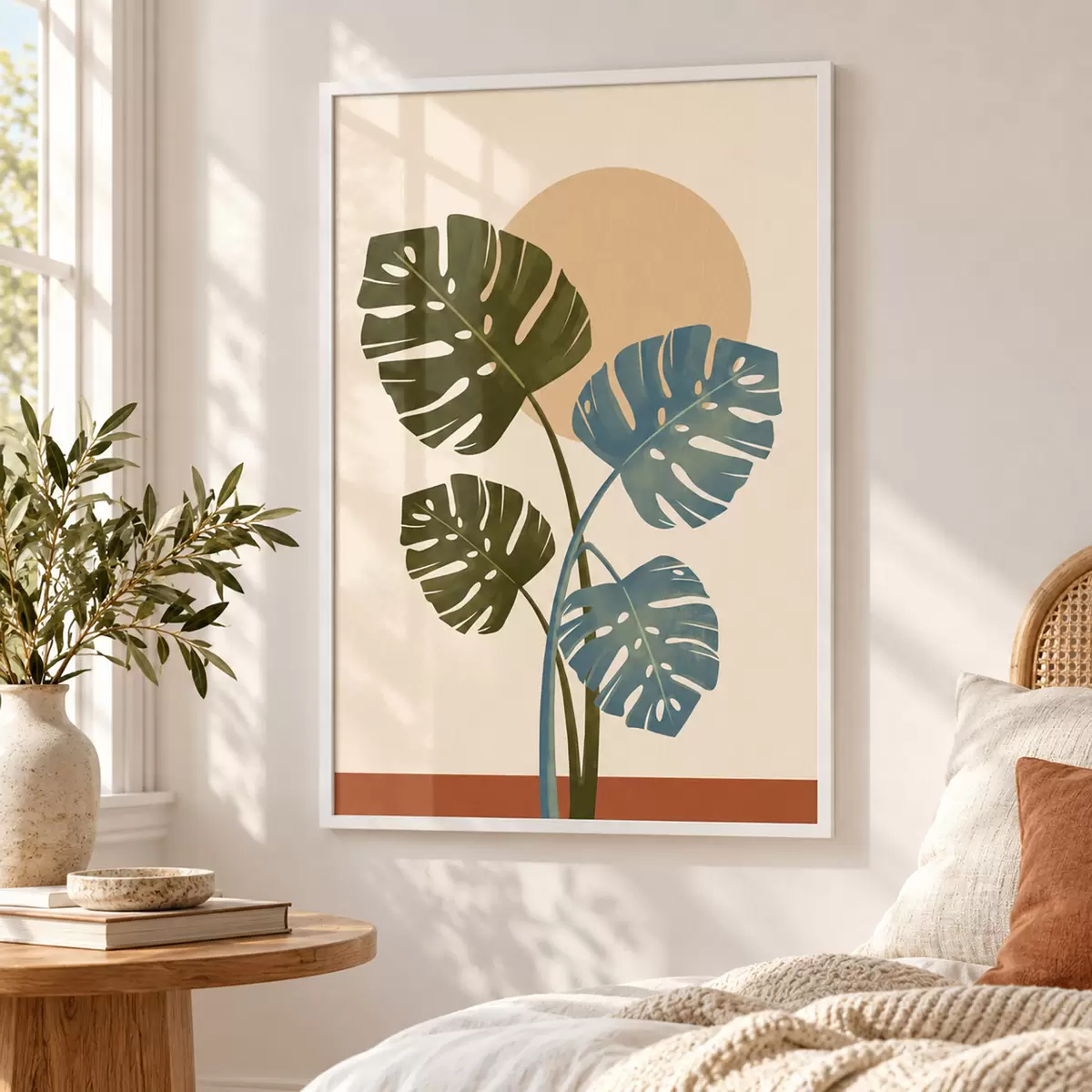 Poster Tropische Blätter im sanften Sonnenlicht f50733