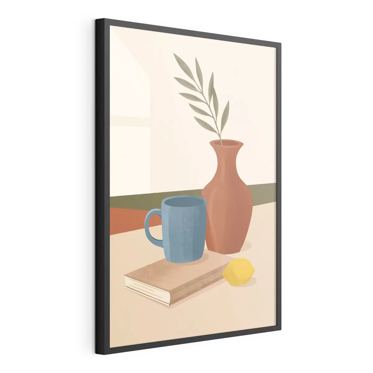 Poster Gemütliches Stillleben in warmen Farbtönen f50735
