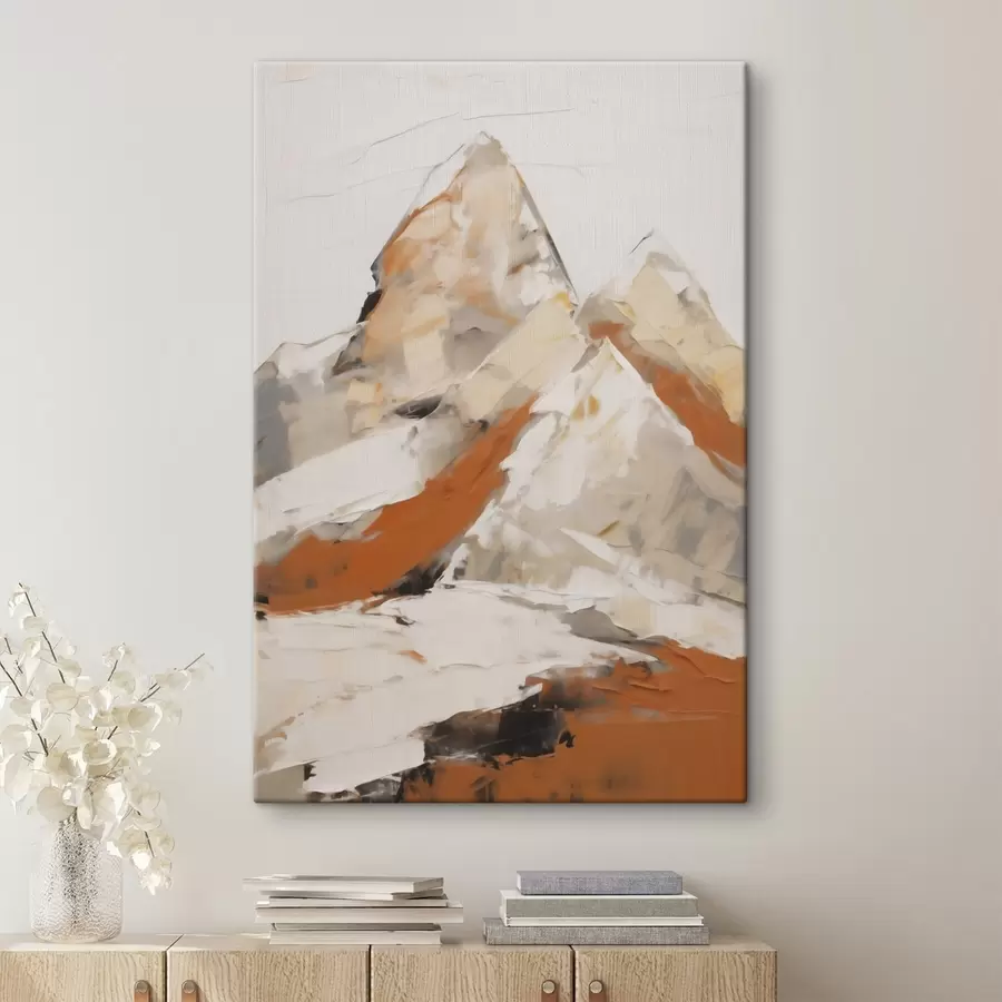 Fototapete Abstrakte Berge, Nachbildung eines Gemäldes s51126