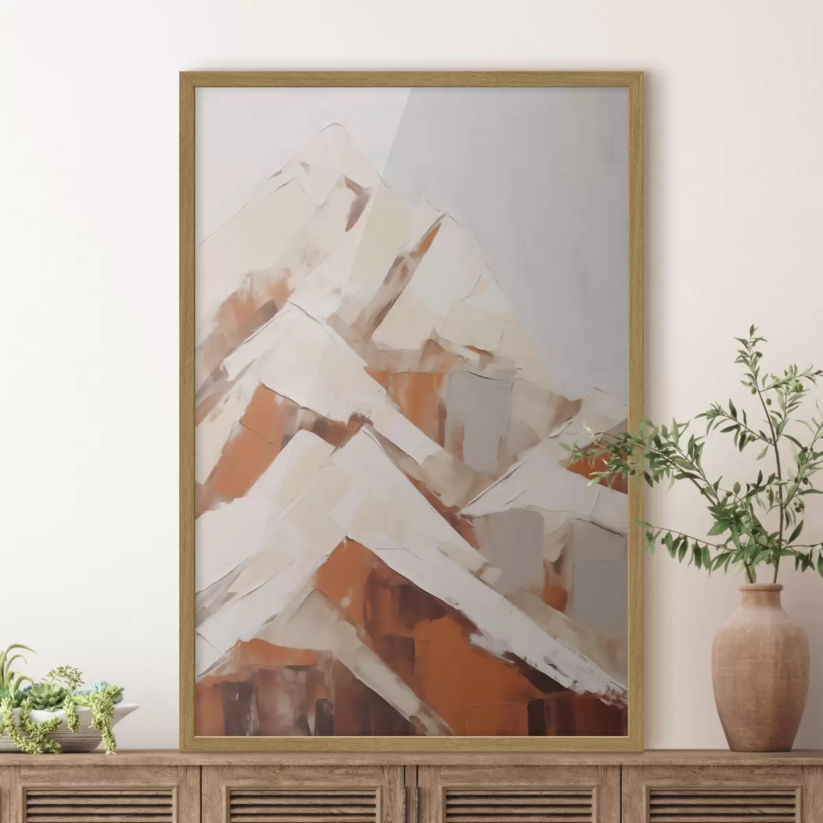 Poster Berge, Nachbildung eines Gemäldes f51125
