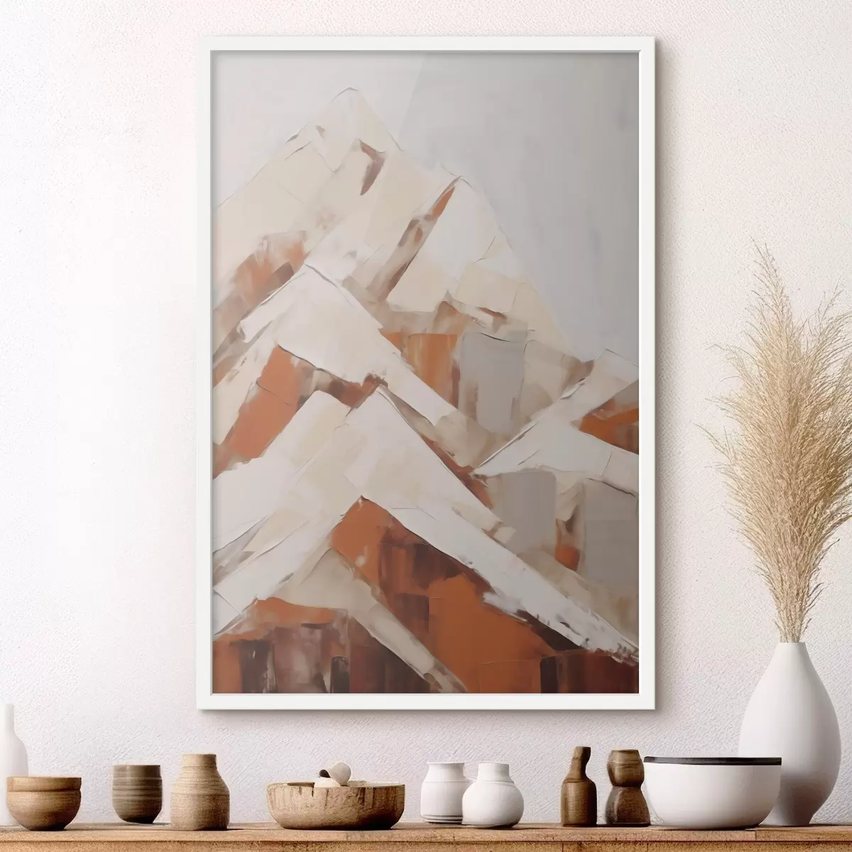 Poster Berge, Nachbildung eines Gemäldes f51125
