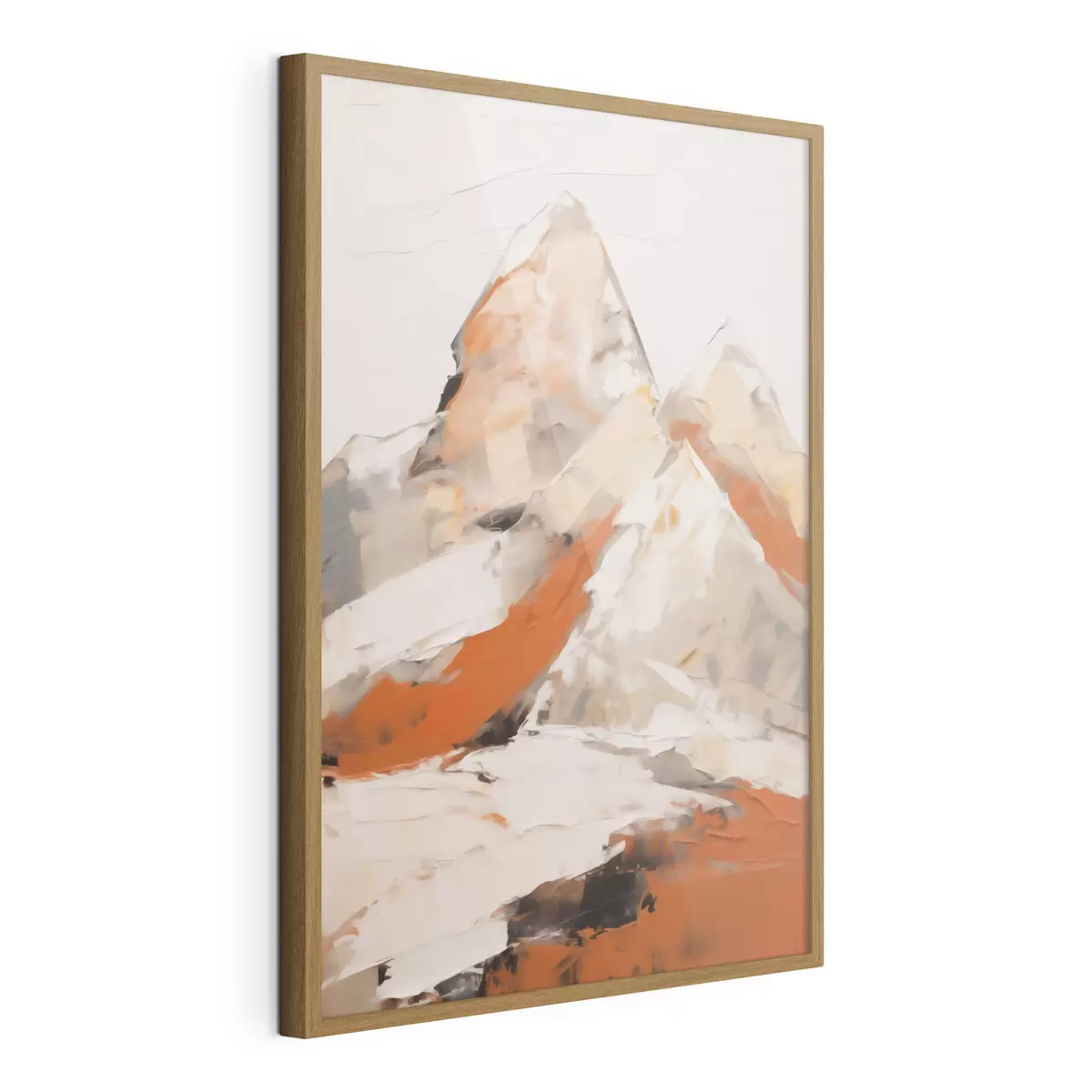 Poster Abstrakte Berge, Nachbildung eines Gemäldes f51126