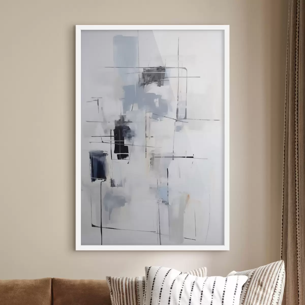 Poster Chaotische Abstraktion, Nachahmung der Malerei f51127