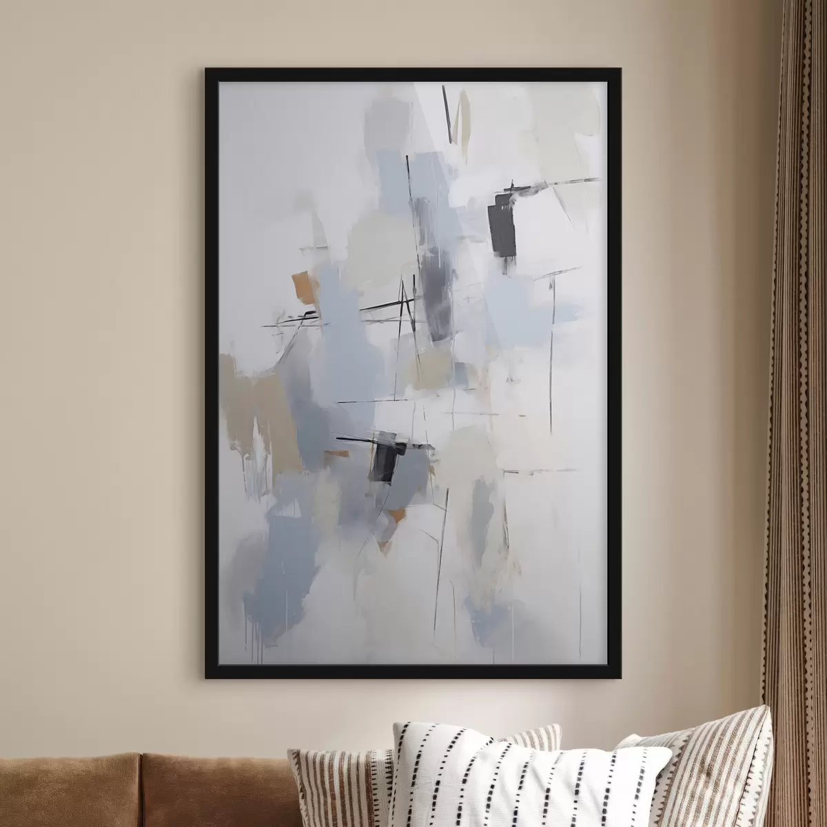 Poster Chaotische Abstraktion, Nachahmung der Malerei f51128
