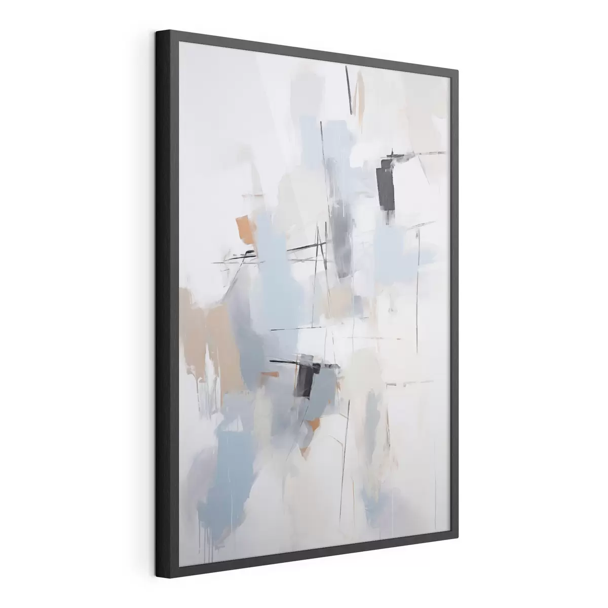 Poster Chaotische Abstraktion, Nachahmung der Malerei f51128