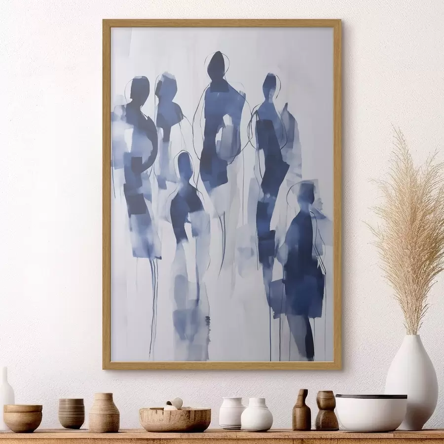 Fototapete Silhouetten, Nachahmung der Malerei f51132