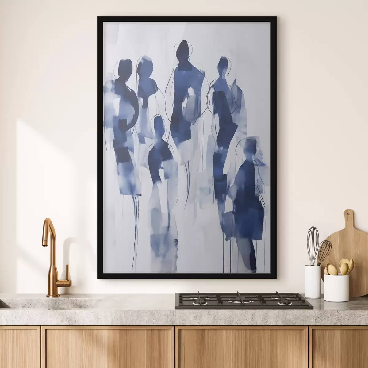 Poster Silhouetten, Nachahmung der Malerei f51132