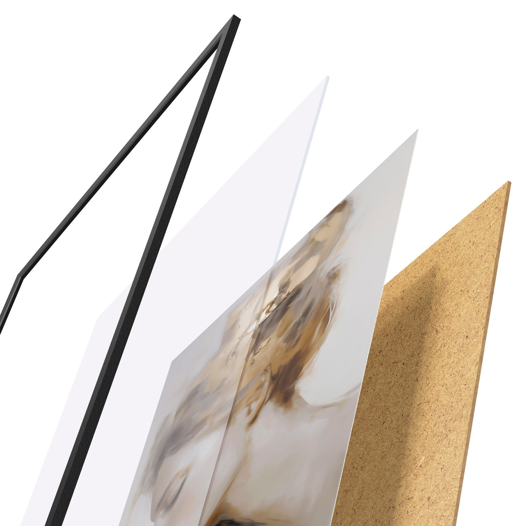 Poster Porträt eines Mädchens mit geschlossenen Augen f51133