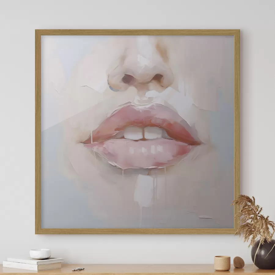 Fototapete Lippen, Nachbildung eines Gemäldes f51138
