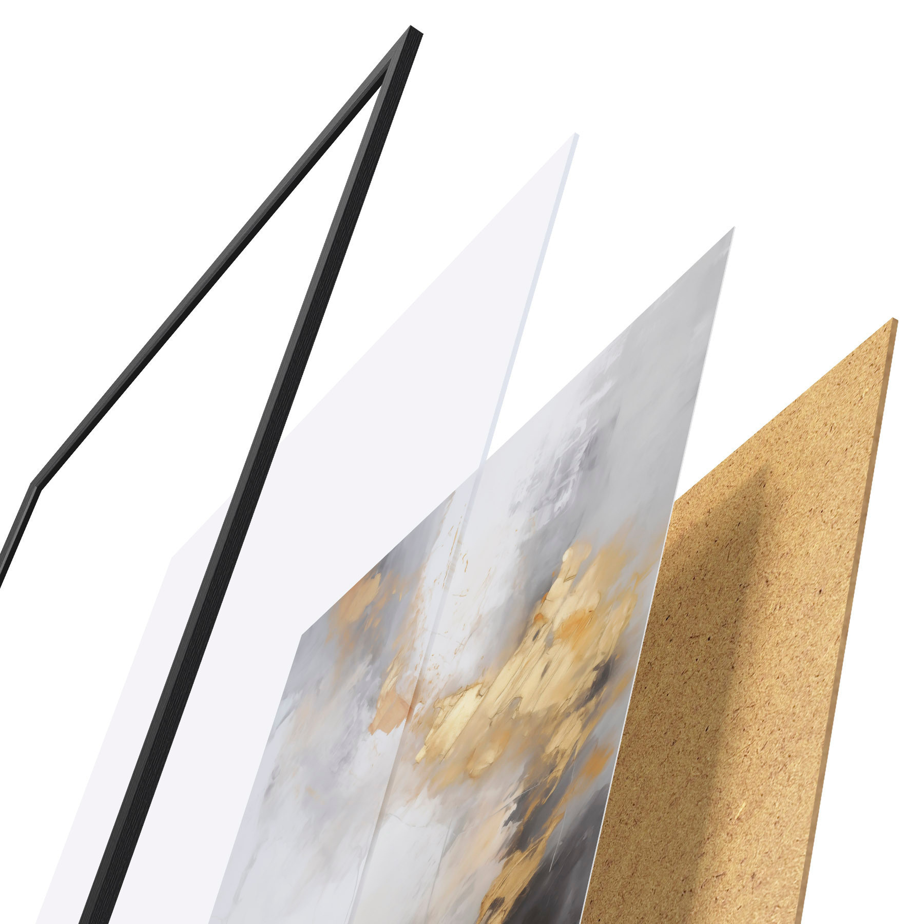 Poster Moderne Abstraktion, Nachahmung der Malerei f51142