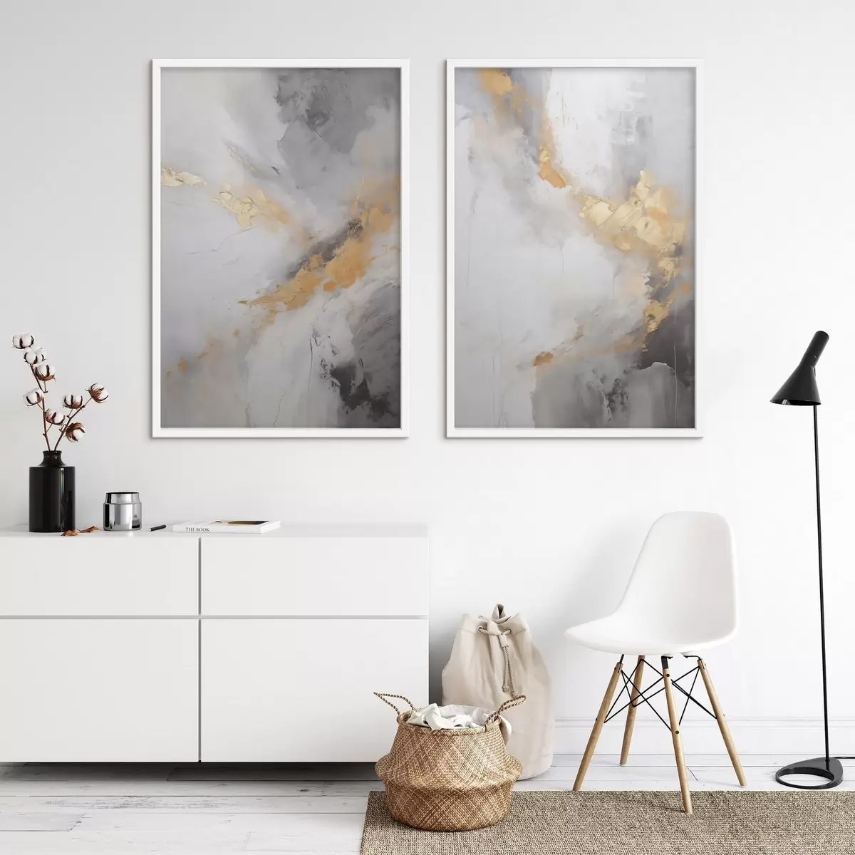 Poster Moderne Abstraktion, Nachahmung der Malerei d31102